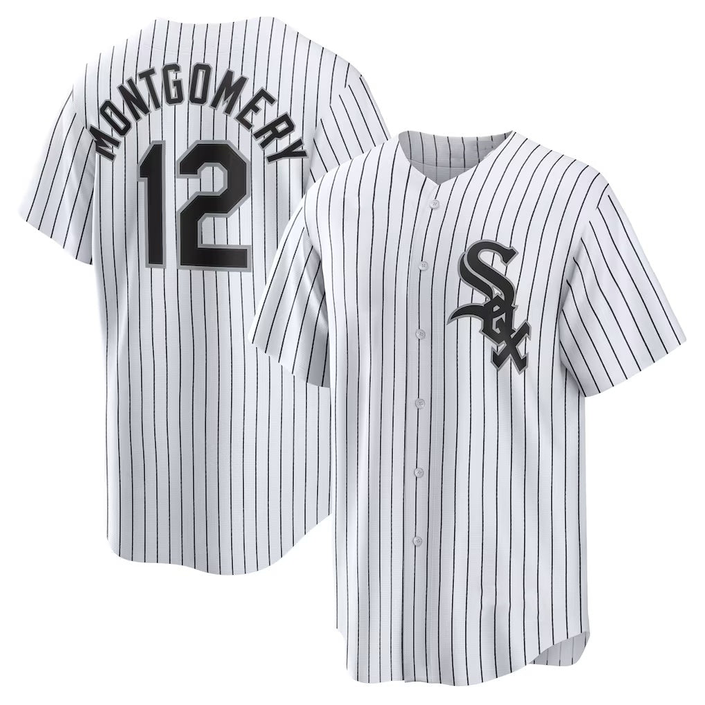 Chicago White Sox #12 Colson Montgomery White Home Replica Baseball Jersey