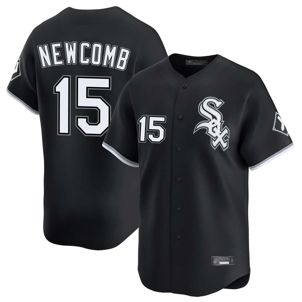 Chicago White Sox #15 Sean Newcomb Player Black Limited Home Stitched Baseball Jersey