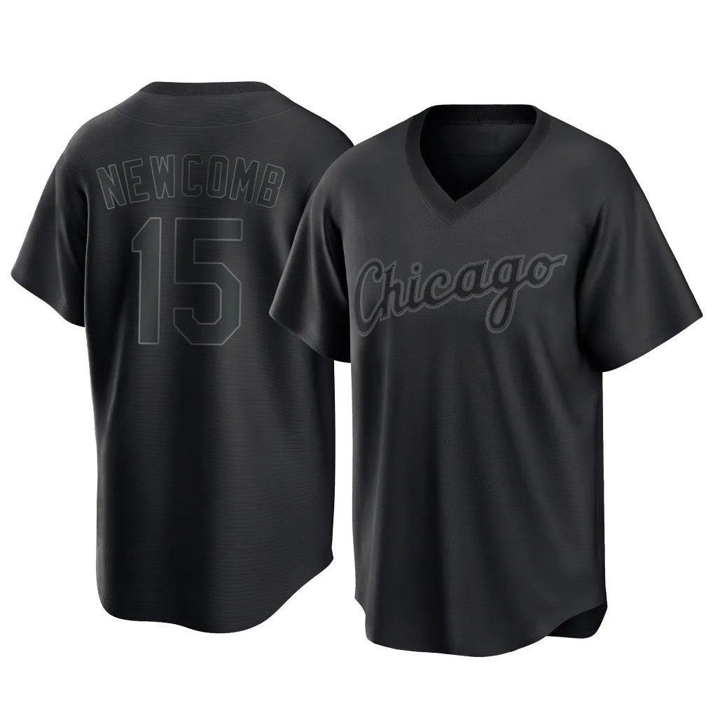 Chicago White Sox #15 Sean Newcomb Player Black Home Game Stitched Baseball Jersey