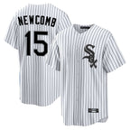 Chicago White Sox #15 Sean Newcomb Player White Stripe Home Game Stitched Baseball Jersey