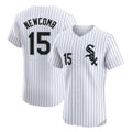 Chicago White Sox #15 Sean Newcomb Player White Stripe Limited Elite Home Stitched Baseball Jersey