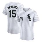 Chicago White Sox #15 Sean Newcomb Player White Stripe Limited Elite Home Stitched Baseball Jersey