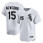 Chicago White Sox #15 Sean Newcomb Player White Stripe Limited Home Stitched Baseball Jersey