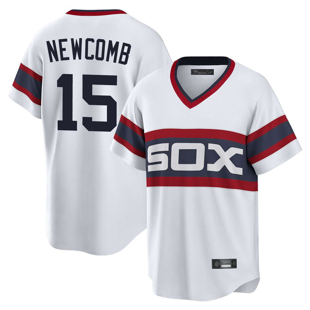 Chicago White Sox #15 Sean Newcomb Player White Home Game Stitched Baseball Jersey