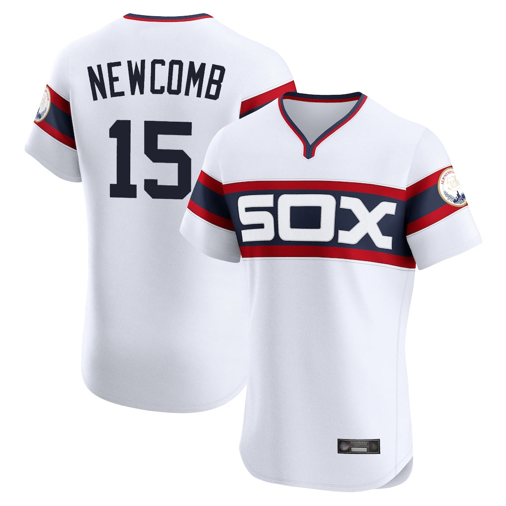 Chicago White Sox #15 Sean Newcomb Player White Limited Elite Home Stitched Baseball Jersey