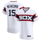 Chicago White Sox #15 Sean Newcomb Player White Limited Elite Home Stitched Baseball Jersey