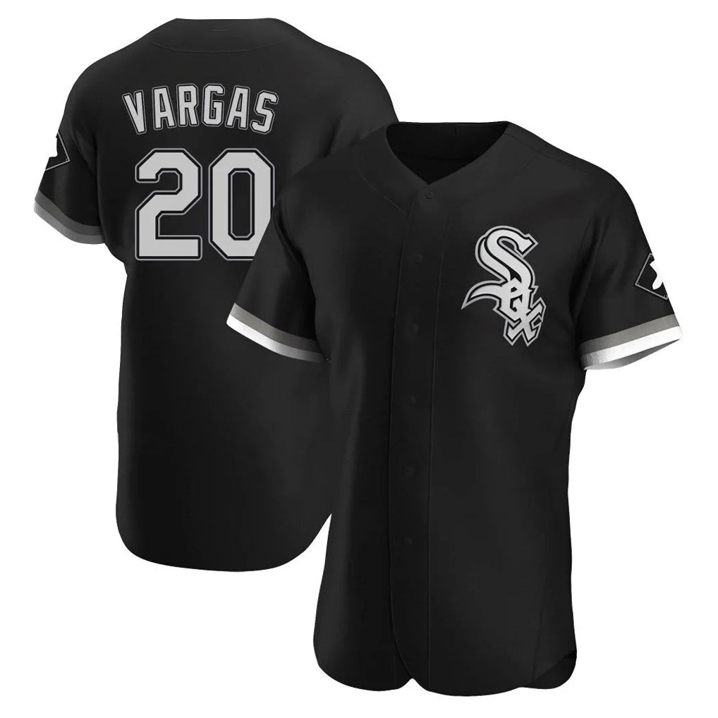 Chicago White Sox #20 Miguel Vargas Player Black Limited Elite Home Stitched Baseball Jersey