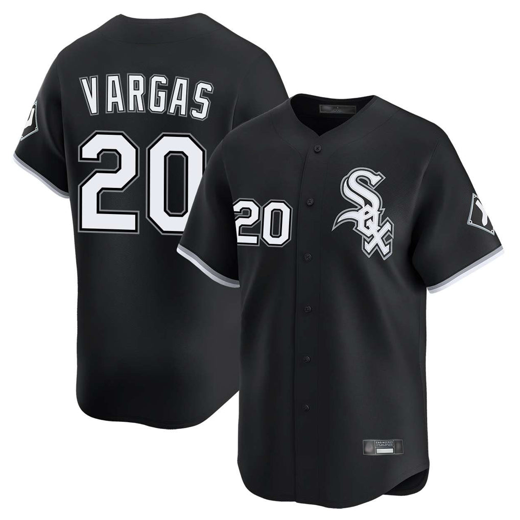 Chicago White Sox #20 Miguel Vargas Player Black Limited Home Stitched Baseball Jersey