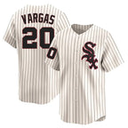 Chicago White Sox #20 Miguel Vargas Player Cream Cooperstown Collection Limited Home Stitched Baseball Jersey