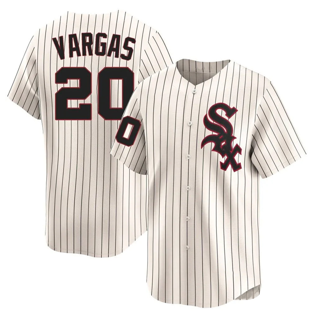 Chicago White Sox #20 Miguel Vargas Player Cream Cooperstown Collection Limited Home Stitched Baseball Jersey