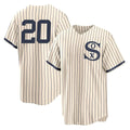 Chicago White Sox #20 Miguel Vargas Player Cream Field of Dreams Home Game Stitched Baseball Jersey