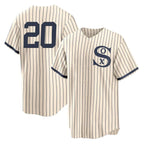 Chicago White Sox #20 Miguel Vargas Player Cream Field of Dreams Home Game Stitched Baseball Jersey