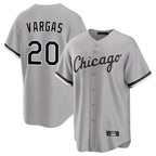 Chicago White Sox #20 Miguel Vargas Player Gray Home Game Stitched Baseball Jersey