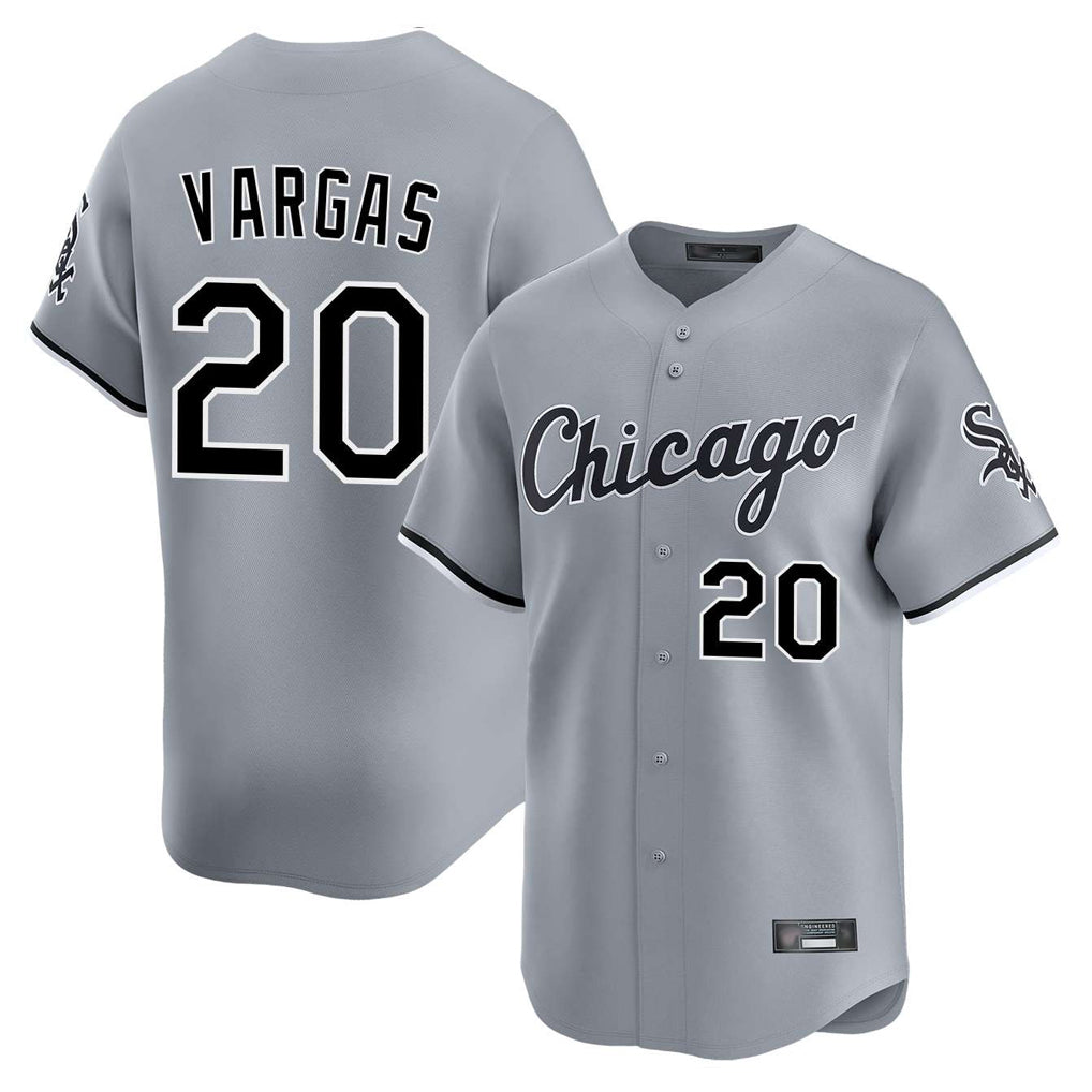 Chicago White Sox #20 Miguel Vargas Player Gray Road Limited Home Stitched Baseball Jersey