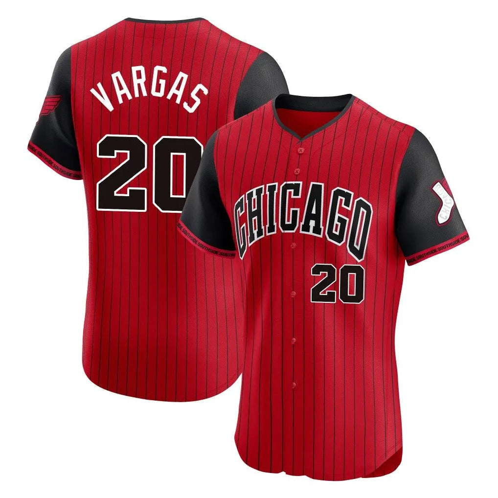 Chicago White Sox #20 Miguel Vargas Player Red City Connect Limited Elite Home Stitched Baseball Jersey