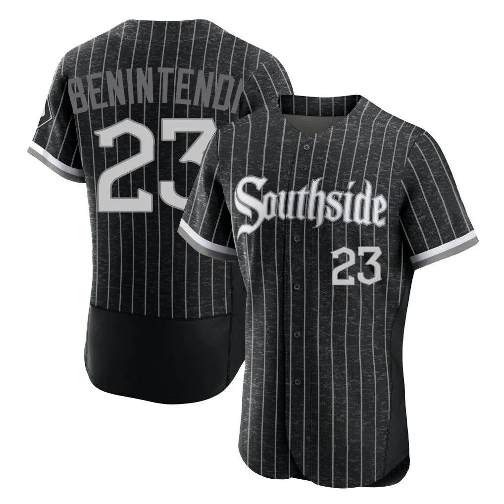 Chicago White Sox #23 Andrew Benintendi Player Black City Connect Limited Elite Home Stitched Baseball Jersey