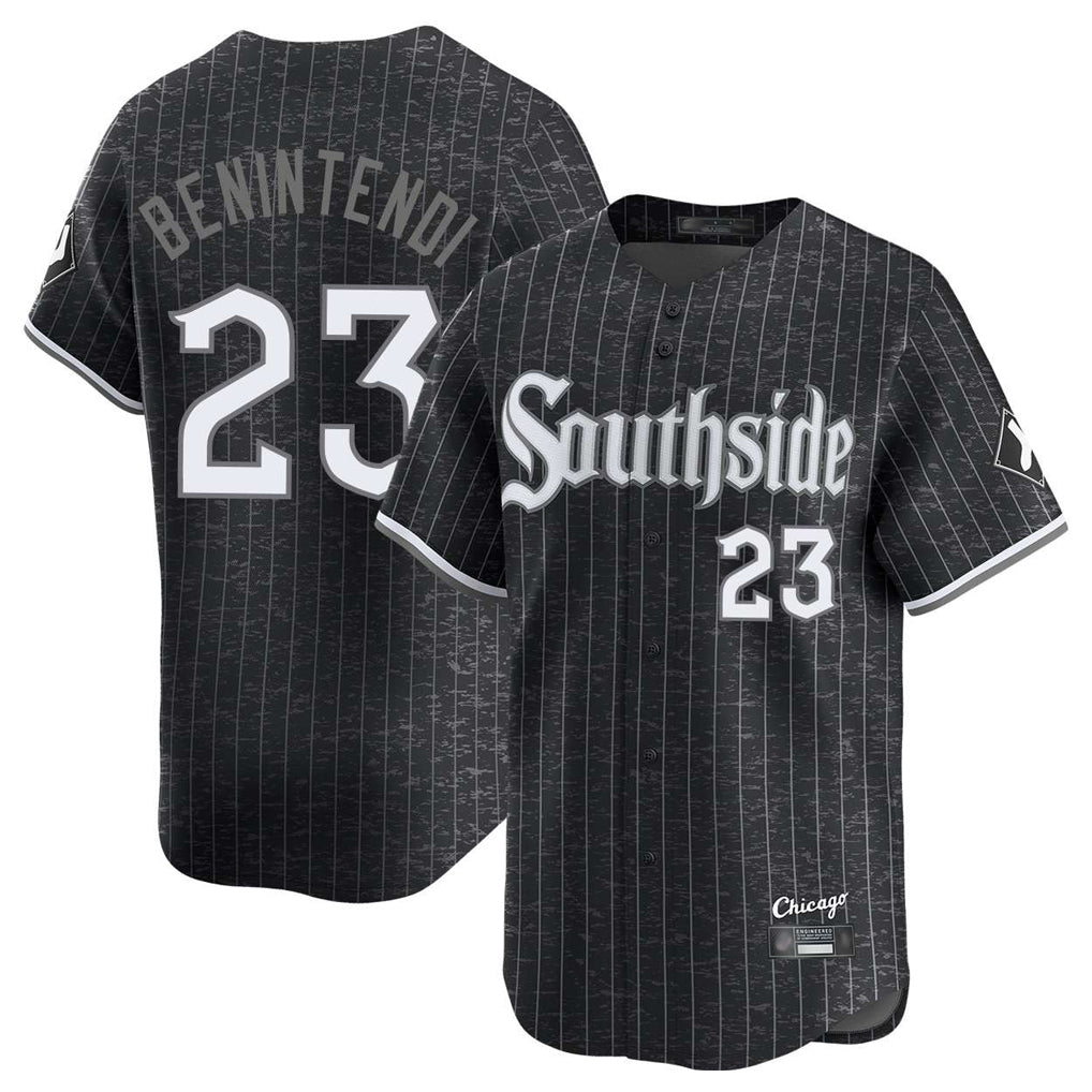 Chicago White Sox #23 Andrew Benintendi Player Black City Connect Limited Home Stitched Baseball Jersey
