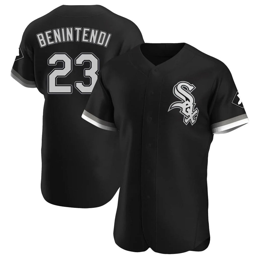 Chicago White Sox #23 Andrew Benintendi Player Black Limited Elite Home Stitched Baseball Jersey