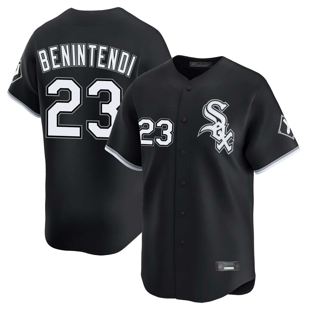Chicago White Sox #23 Andrew Benintendi Player Black Limited Home Stitched Baseball Jersey