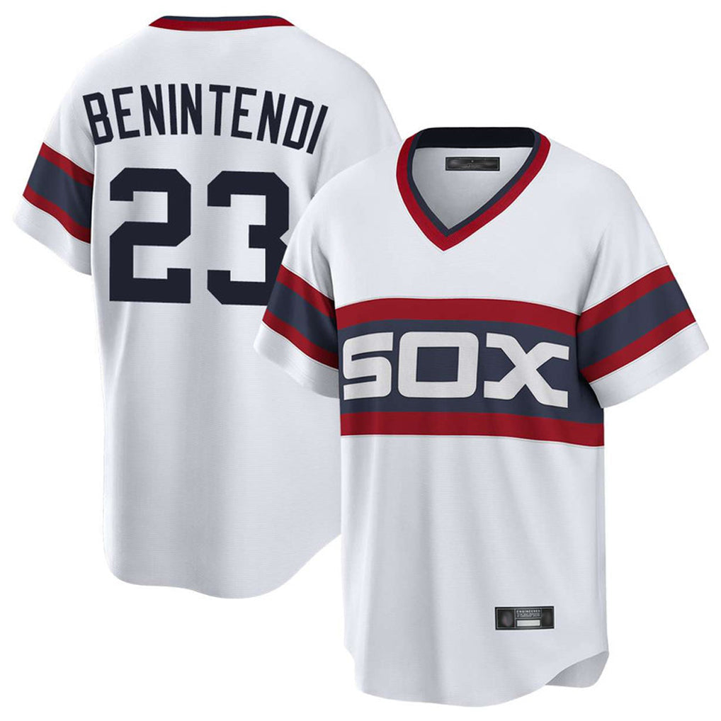Chicago White Sox #23 Andrew Benintendi Player White Home Game Stitched Baseball Jersey