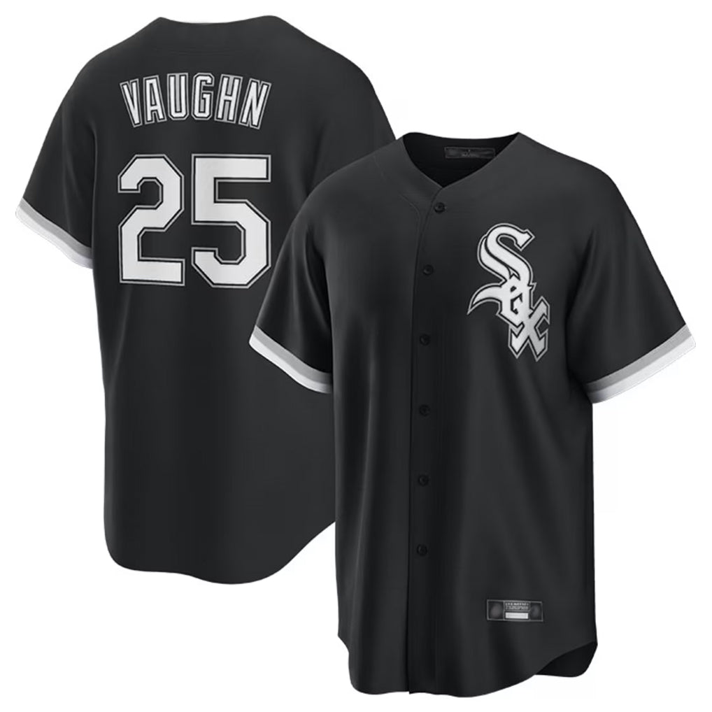 Chicago White Sox #25 Andrew Vaughn Player Black Home Game Stitched Baseball Jersey