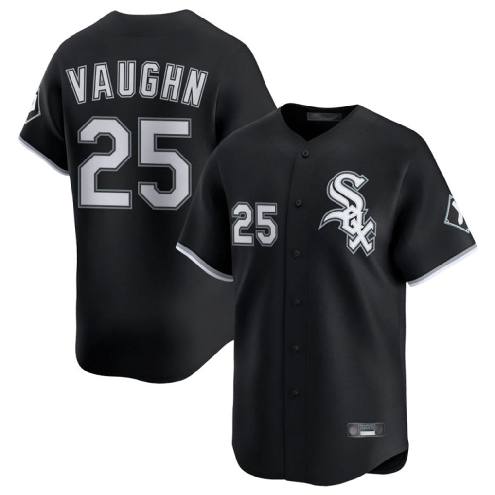 Chicago White Sox #25 Andrew Vaughn Player Black Limited Home Stitched Baseball Jersey