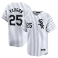 Chicago White Sox #25 Andrew Vaughn Player White Stripe Limited Home Stitched Baseball Jersey