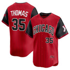 Chicago White Sox #35 Frank Thomas Red-Black 2025 City Connect Limited Retired Player Baseball Jersey