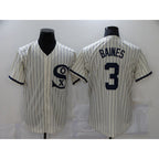 Chicago White Sox #3 Harold Baines 2021 Cream Field of Dreams Name Cool Base Stitched Baseball Jersey