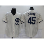 Chicago White Sox #45 Michael Jordan 2021 Cream Navy Field of Dreams Name Flex Base Stitched Baseball Jersey