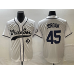 Chicago White Sox #45 Michael Jordan White Cool Base Stitched Baseball Jersey