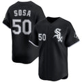 Chicago White Sox #50 Lenyn Sosa Black 2025 Alternate Limited Stitched Baseball Jersey