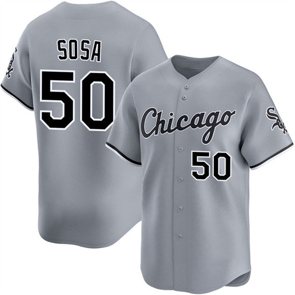 Chicago White Sox #50 Lenyn Sosa Gray 2025 Limited Stitched Baseball Jersey