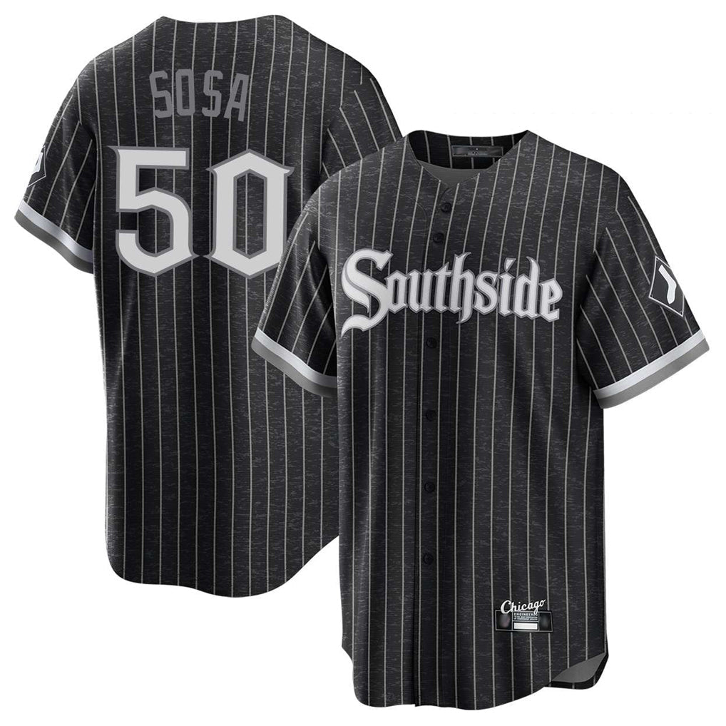 Chicago White Sox #50 Lenyn Sosa Player Black City Connect Home Game Stitched Baseball Jersey