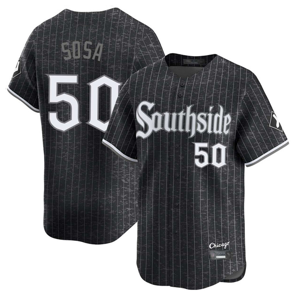 Chicago White Sox #50 Lenyn Sosa Player Black City Connect Limited Home Stitched Baseball Jersey