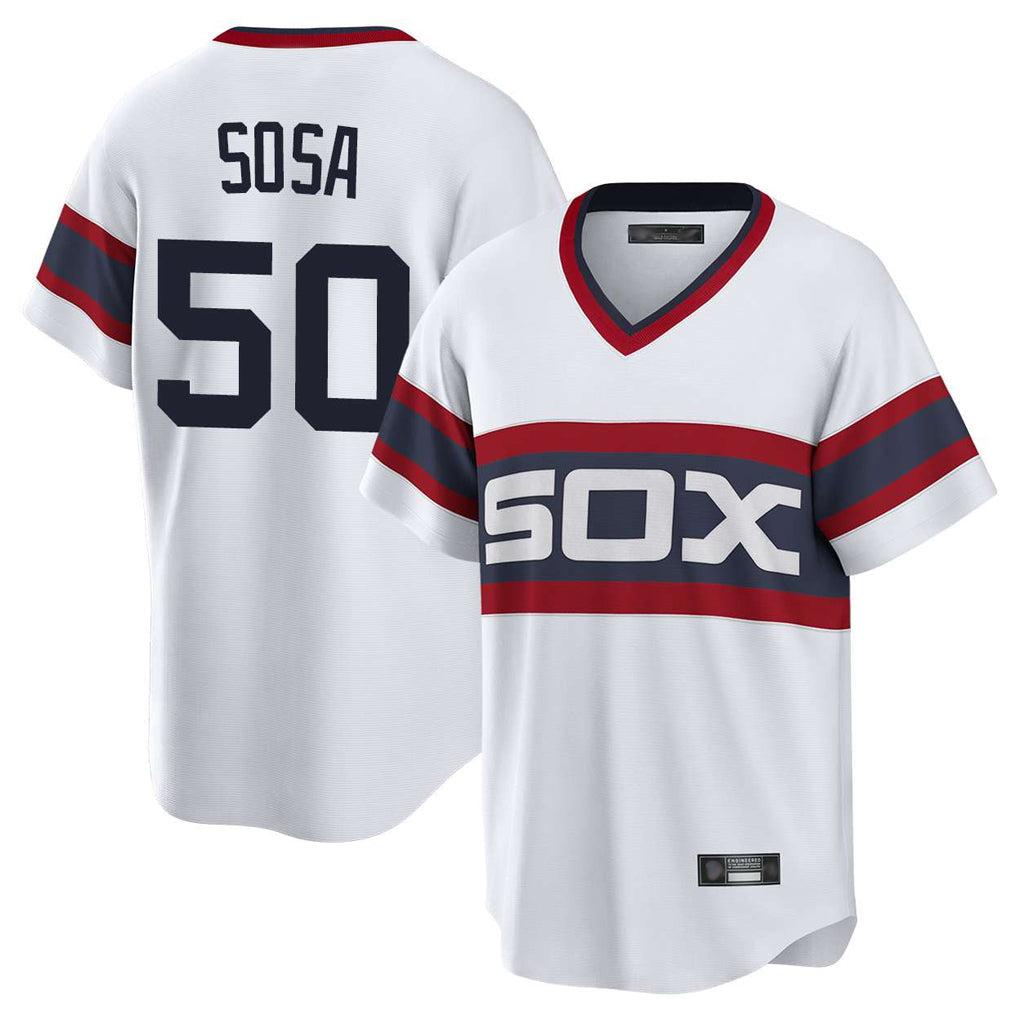Chicago White Sox #50 Lenyn Sosa Player White Home Game Stitched Baseball Jersey
