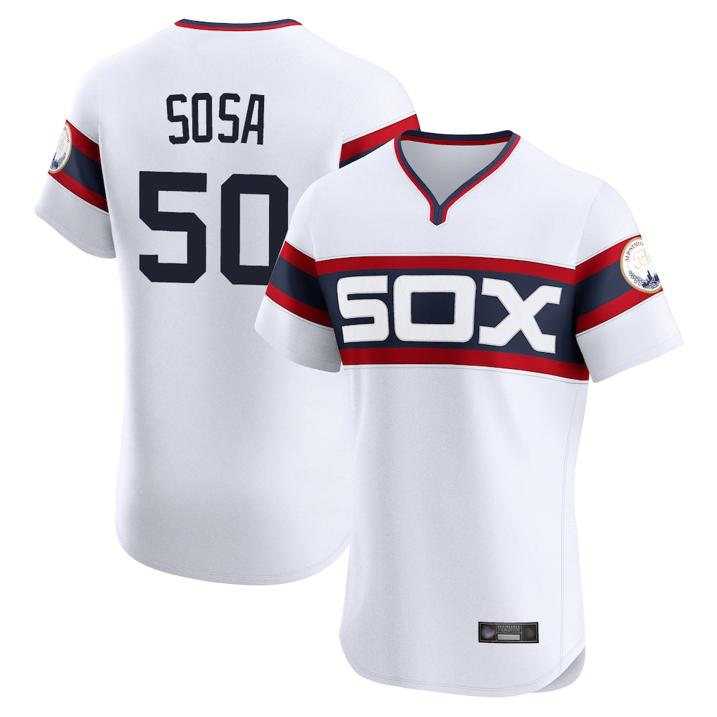 Chicago White Sox #50 Lenyn Sosa Player White Limited Elite Home Stitched Baseball Jersey