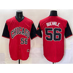 Chicago White Sox #56 Mark Buehrle Red Black 2025 City Connect Limited Stitched Baseball Jersey