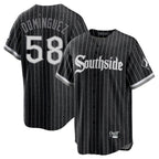 Chicago White Sox #58 Seranthony Dom¨ªnguez Player Black City Connect Home Game Stitched Baseball Jersey