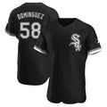 Chicago White Sox #58 Seranthony Dom¨ªnguez Player Black Limited Elite Home Stitched Baseball Jersey