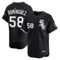 Chicago White Sox #58 Seranthony Dom¨ªnguez Player Black Limited Home Stitched Baseball Jersey
