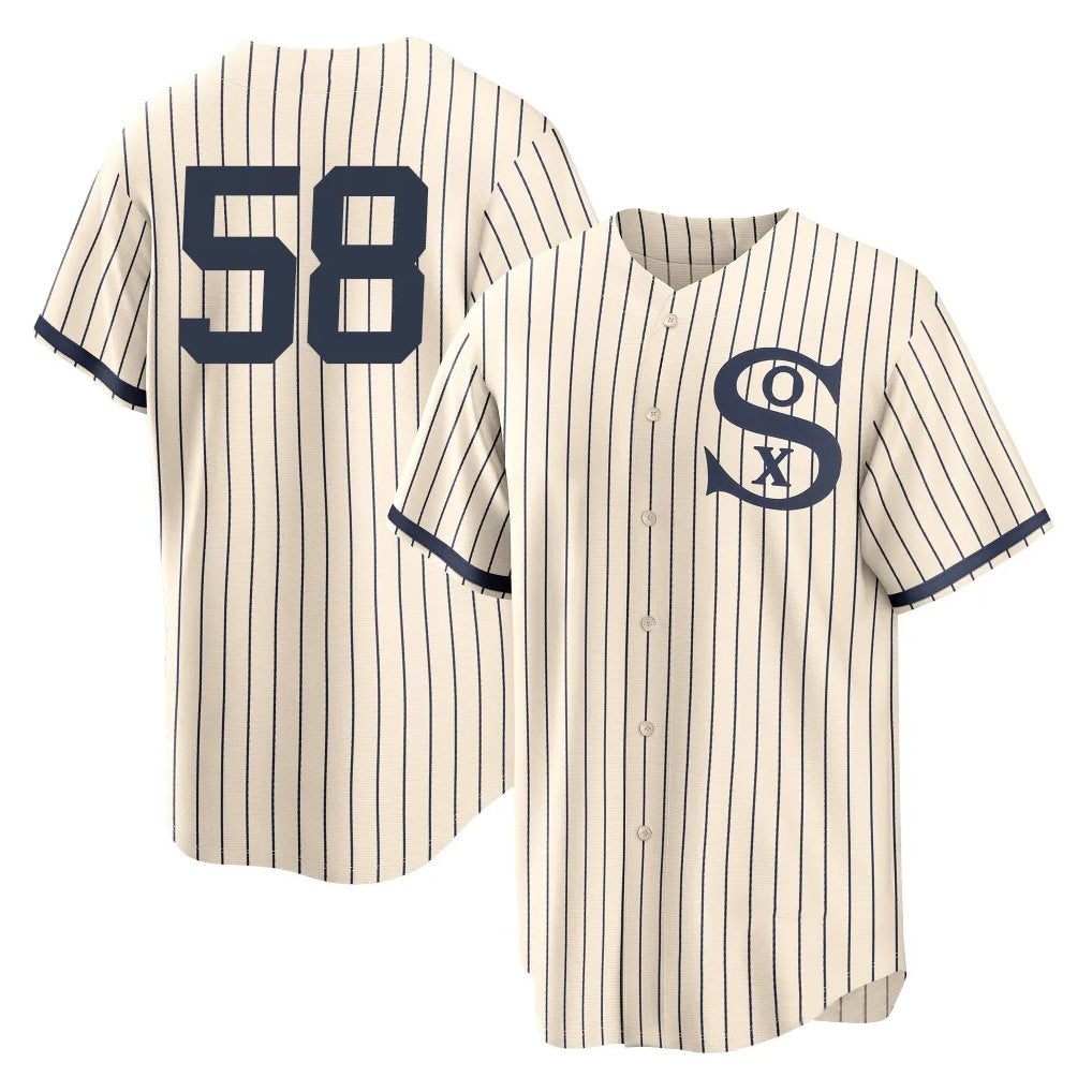 Chicago White Sox #58 Seranthony Dom¨ªnguez Player Cream Field of Dreams Home Game Stitched Baseball Jersey