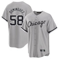 Chicago White Sox #58 Seranthony Dom¨ªnguez Player Gray Home Game Stitched Baseball Jersey