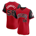 Chicago White Sox #58 Seranthony Dom¨ªnguez Player Red City Connect Limited Elite Home Stitched Baseball Jersey