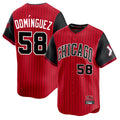 Chicago White Sox #58 Seranthony Dom¨ªnguez Player Red City Connect Limited Home Stitched Baseball Jersey