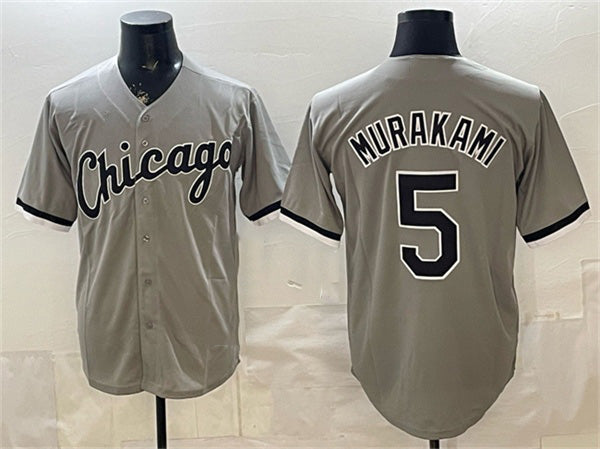 Chicago White Sox #5 Munetaka Murakami Gray Stitched Baseball Jersey
