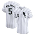 Chicago White Sox #5 Munetaka Murakami Player White Stripe Limited Elite Home Stitched Baseball Jersey