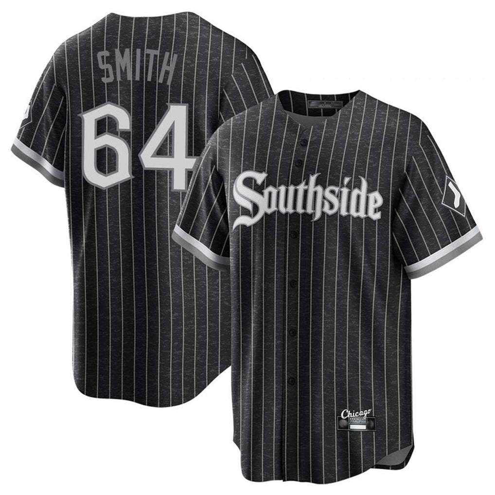 Chicago White Sox #64 Shane Smith Player Black City Connect Home Game Stitched Baseball Jersey