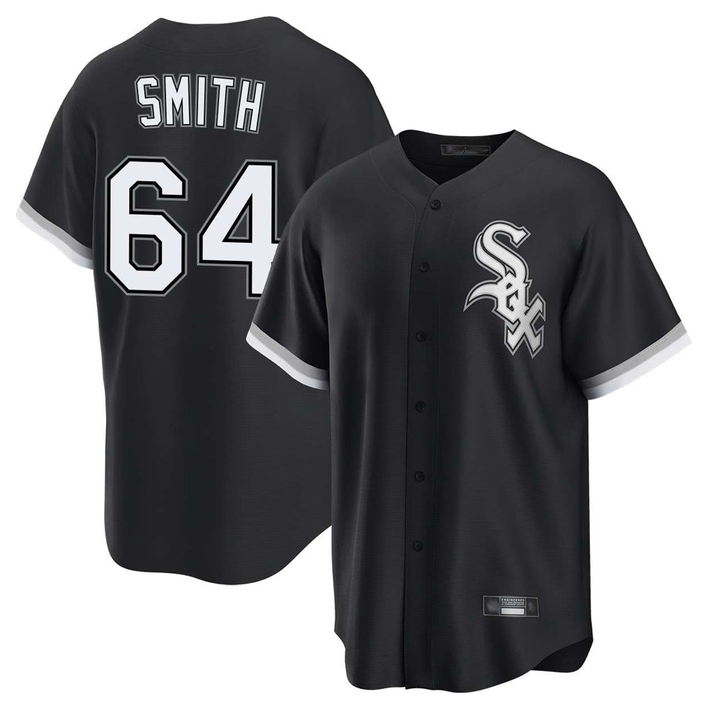 Chicago White Sox #64 Shane Smith Player Black Home Game Stitched Baseball Jersey