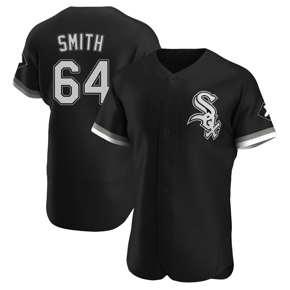 Chicago White Sox #64 Shane Smith Player Black Limited Elite Home Stitched Baseball Jersey